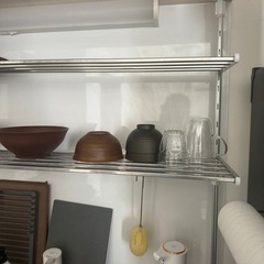 つっぱり棚2段 幅90cmの画像