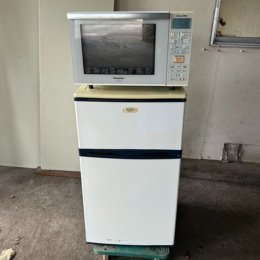 中古冷蔵庫 Abitelax AR-975 2012年製 \u0026 電子レンジ Panasonic NE-Ms232-W 2016年製 動作確認済