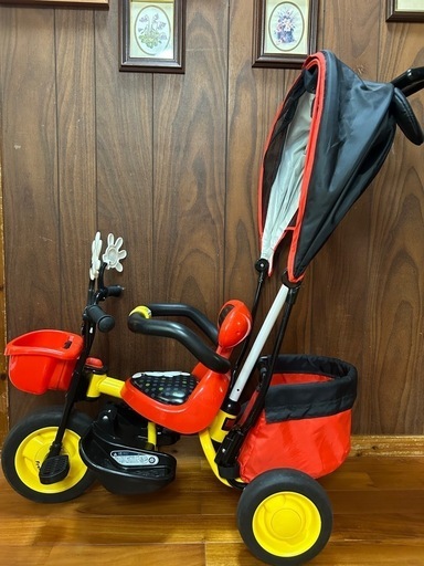 ミッキー屋根付き三輪車