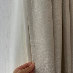 遮光1級、遮熱、遮音カーテン、遮像レースカーテンセット100×190の画像