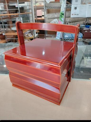 ★【春慶塗】二段重  漆塗り  うるし (幅15cm)  食器  北九州店舗店頭販売のみ
