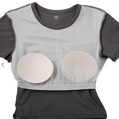 再値下げ！SUKALA カップ付きクロップドT サイズM ペールブルー の画像