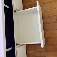 ホワイト テレビ台テレビボード 引き出し付き　ニトリ　白　引き取りの画像