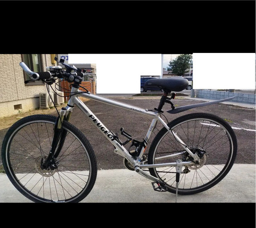 クロスバイク PEUGEOT pendler シルバー 24段変速 (ヒロ) 福島のクロス