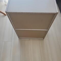 カラーボックス　白　２段の画像