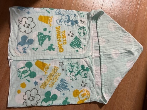 ディズニータオル生地ポンチョ