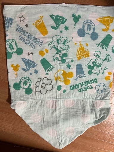ディズニータオル生地ポンチョ