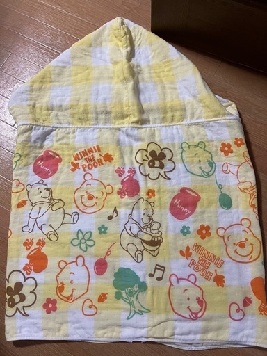 ディズニータオル生地ポンチョ