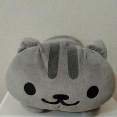【受け渡し予定者が決まりました】灰しま　ねこあつめ　ぬいぐるみ