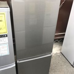 【FU942】★ アクア  AQUA  2ドア冷蔵庫   AQR-20M  シルバー  2022年式  容量201L  キッチン家電 シンプル おしゃれ  コンパクト  クリーニング済 堺市 深井 【ジャングルジャングル深井店】