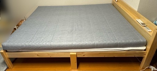 マットレスのみ出品です。IKEAダブルサイズマットレス3点セット