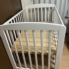 KATOJI ベビーベッド　白