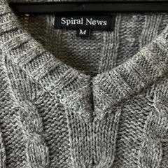 joker ジョーカー　Vネックニット ニット　グレー　Mサイズの画像