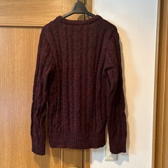 joker ジョーカー　Vネックニット ニット　レッドブラック　Mサイズ　の画像