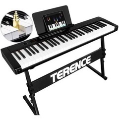 [美品] 電子ピアノ 61鍵盤 初心者向け  電子キーボードピア...