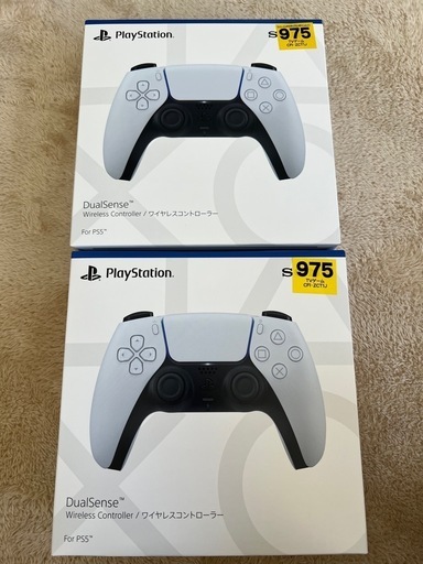 PS5 新品コントローラー　ホワイト　二個