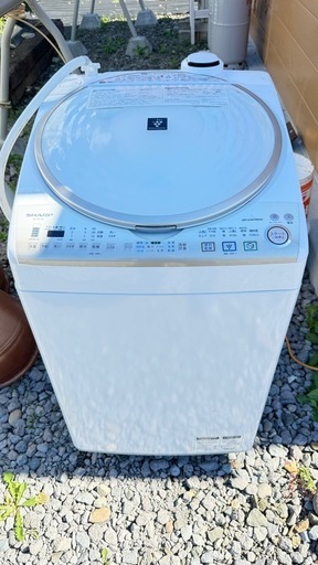 シャープ　洗濯機　ES-T81E8-Ｗ