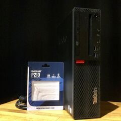 複数台あります！2018年発売モデル【一宮でWindows11搭載機！デスクトップPC　ヘキサコアCPU Lenovo】一宮市のパソコン屋 Mr.Carnival（ミスカニ）です！PC修理・販売店【PayPay&各種クレジット使えます！】受け渡しは店舗にて(^^)/【デスクトップパソコン Core i5-8400/DDR4 RAM8GB/新品SSD256GB】の画像