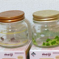 一番くじ『meiji』ガラスキャニスター２個セットの画像