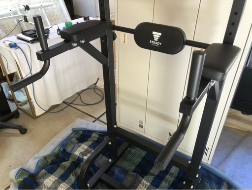 【リサイクルサービス八光】幅106㎝　STEADY 懸垂マシン 改良バー【耐荷重150kg】