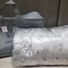 スヌーピー 枕 サテンピローの画像