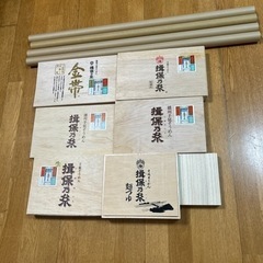 お値下げ！素麺の木箱と壁紙の芯