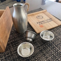 本錫製(スズ)酒器★松下電工記念品の画像