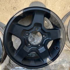 ジムニーJ
B23 JA11 アルミホイール　4本セット　黒塗装の画像