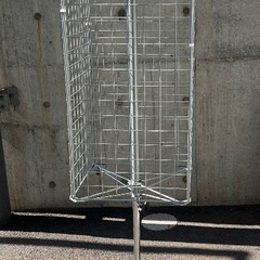 回転ネットディスプレイ   中古 店舗用品 什器 4面 四角 回...