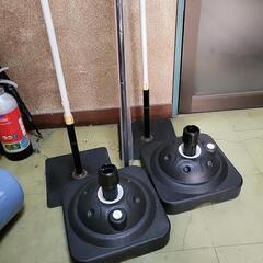 のぼり用棒、土台セット