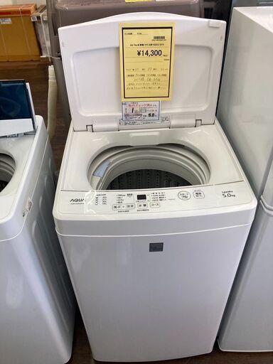 ★ジモティー割あり★ｱｸｱ/5kg洗濯機/2019/クリ-ニング済み/HG-3073