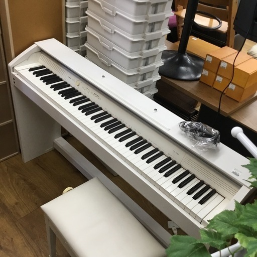CASIO PX-750WE 電子ピアノ ホワイト 2014年製 椅子付 88鍵盤