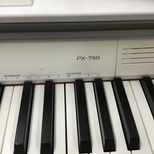 2014年製  CASIO カシオ 電子ピアノ Privia PX-750WE  PX 750WE   ホワイト 椅子付き　譜面台欠品
