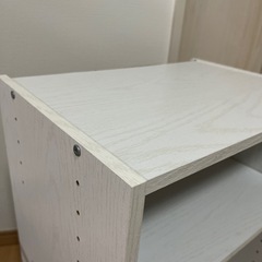 【明日まで】白カラーボックスの画像