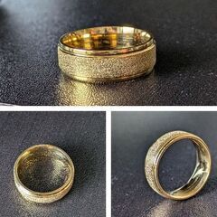 シンプル/ゴールドリング（新品）14号の画像