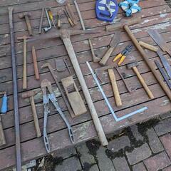 大工道具　日曜大工　ノコギリ　大量　ノミ　カンナ　金槌　工具　レンチ　カッター　の画像