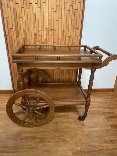 カリモク　アンティーク家具　キッチンワゴン　ヴィンテージ