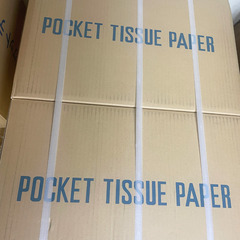 【無地ポケットティッシュ500個入りｘ2／販促・粗品に最適！】①の画像