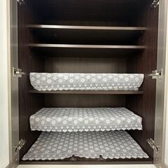 ⭐️お持ち帰りSALE⭐️　食器棚　ニトリ　ポスティア80DB　205×83×50　埼玉県朝霞市リサイクルショップ　GM164の画像