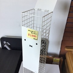 ●販売終了●※￥1000に値下げしました※ミッフィー　トイレットペーパーストッカー　ホワイト　中古品の画像