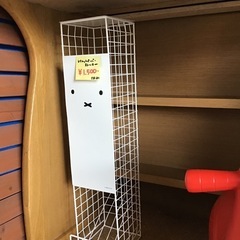 ●販売終了●※￥1000に値下げしました※ミッフィー　トイレットペーパーストッカー　ホワイト　中古品の画像