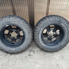 売れちゃいました　JA22ジムニー純正アルミホイール　黒塗装の画像