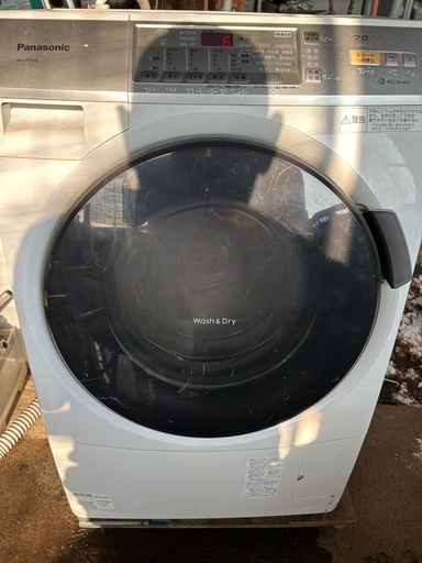 パナ斜めドラム洗濯機7キロ2015年製