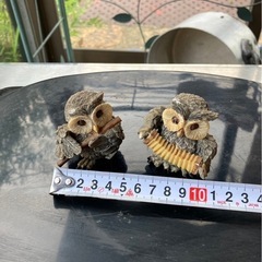 フクロウの置き物の画像