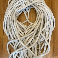 綿ロープ長さ45m　直径13ｍｍ　船舶係留　トラック荷紐　
