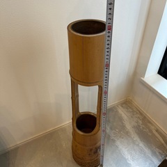 花器 竹 竹器 生け花 二重切(根付）