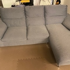【受付終了しました。】ニトリ　布張りカウチソファの画像