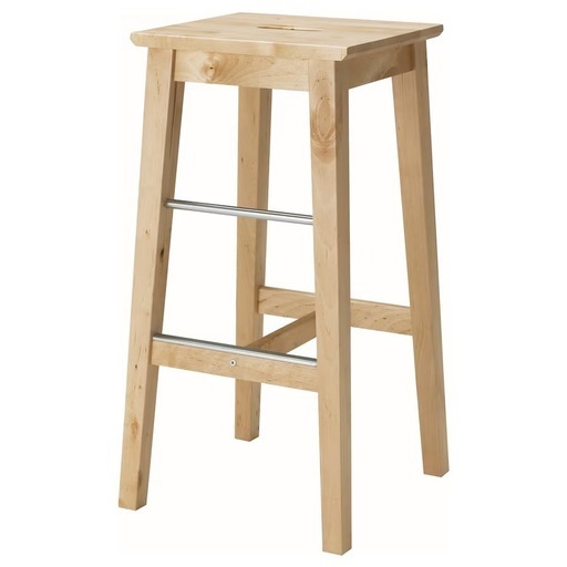 IKEA NILSOLLE ニルソッレ カウンターチェア, バーチ, 74 cm