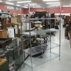美品 メタルラック アイリスオーヤマ 幅120x奥行46x高さ1...