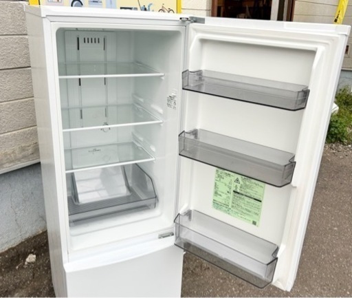 札幌市内配送可 【6ヵ月保証付き】22年製 東芝 TOSHIBA 170L 2ドア冷蔵庫 GR-T17BS-W 右開き